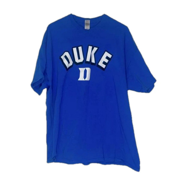Imperfect Duke tshirt womens 2XL heavy cotton Gildan Duke tshirt short sleeved - Picture 1 of 8